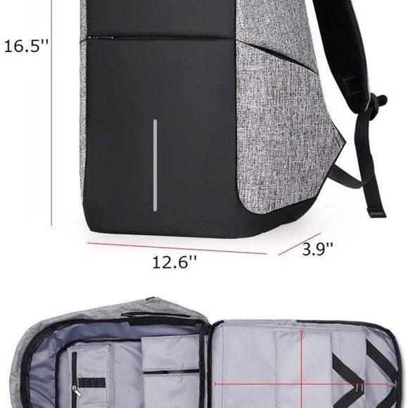 NWOT Anti Theft Laptop Backpack - Picture 2 of 7